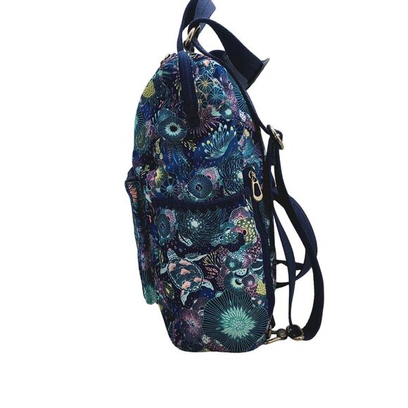 The Sak Backpack Royal Blue Seascape Eco-Twill Loyola Boho chic colorful - Picture 2 of 15